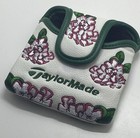Taylormade Golf Club Head Cover Masters White green Floral Mallet Putter