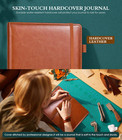 Lined Journal Notebook For Writing A5 100 Gsm Thick Paper Leather Hardcover