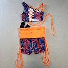 Rebel Athletic Cheer Athletics Groovy Waves 2-piece Set Orange Strap Multi-size