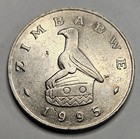 1995 Zimbabwe 50 Fifty Cents - Copper Nickel Coin - World Coin