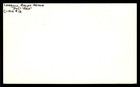 Ralph Doc Carroll Athletics Baseball Signed Index Card Auto  ca581