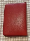 Kate Spade New York Red Zip-around Leather Ring Binder Planner Organizer