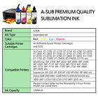 480ml A-sub Sublimation Ink For Et-2720 2760 2803 2800 2850 4800 Wf-7720 7710