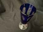 Six 8    Vintage Bohemian Cut To Clear Crystal Tall Stem Champagne Flutes
