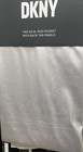 Dkny Faux Leather City Slate Metallic Silver Blackout Window Curtain Panel 50x84