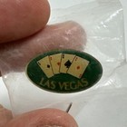 Vintage Las Vegas Playing Cards Ace Lapel Hat Pin Pinback New Sealed Poker Lv