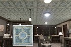 Diy Metallic Ceiling Tile Interior Decorative Panel Pl37 Bluish Gold 10pcs