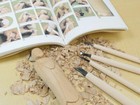 Michihamono Wood Carving Tools   Supplies Buddha Sculpture Carving Starter Set