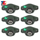 6pack Self Alignment Ucfl201-8 Pillow Block Bearing With 1 2  Bore Solid Base