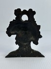 Antique Cast Iron Basket Of Flowers Doorstop Decorative Art Statue 