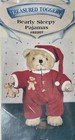 Vtg 1997  Treasured Toggery 12    Teddy Bear Doll Sleepy Pajamas 3 Pc Outfit  New