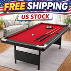 Foldable Pool Table 7ft Billiards Table For Adults With Full Accessories Set