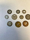 Lot Of 10 Old - Transit - Tokens
