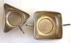 Vintage Bm Norway Pewter Cream   Sugar Bowls Marked 633 Mcm Shape