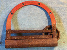 Vtg Barn Door Sliding Rail Kit Hanging Track Hinges Rusty Reclaimed