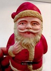Vintage Celluloid Christmas Santa Claus Holding Doll Behind Back 7  Tall