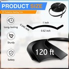 Rv Trim Molding Insert  1  Black Vinyl Screw Cover For Camper  Travel 120 Ft