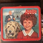 Vintage 1981 Annie  Metal Lunch Box Pail With Thermos Bottle
