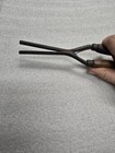 Antique Victorian Metal And Wood Curling Tongs 7 5 Inches