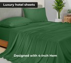 Ultra Soft Queen Flat Sheet  1800 Microfiber  Wrinkle Free  Stain Resistant