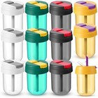  12 Pack Water Bottles Bulk For Kids With Straw 10 Oz End Of The Mix Colors