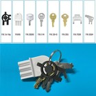 Klivya 8-piece Universal Dispenser Key Set Fits Kim-clark Silver copper white