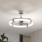 Artika Sunnyvale 28  Fandelier Silver Brushed Nickel Led Ceiling Fan W remote