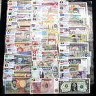     100 Pcs Of Different World Currency Foreign Banknote Lot Uncirculated W  Bonus