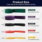 Set Of 5 Heavy Duty Resistance Band Exercise Pull Up Assist Fitness Workout Yoga