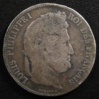 France 5 Francs 1834  Coin  Silver  Inv j601