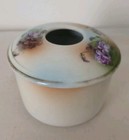 Rare Vintage Hair Receiver Porcelain Three Crown China Germany Hand Painted 
