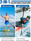4 Piece Carbon aluminium Sup Paddle Kayak Telescoping Stand-up Paddleboard Paddl