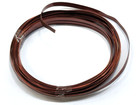 Pure Copper Cu Metal Insulated Strip 0 289  Wide 0 024  Thick  20 Ft Flat Wire
