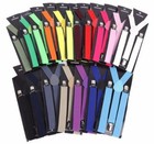 New Colors Mens Womens Clip-on Suspenders Elastic Adjustable Braces Punk Goth 