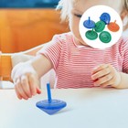 6pcs Spinning Tops Wood Toy Colorful Wooden Gyroscopes Wood Tops Gyroscope Kids