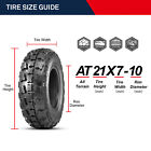 Full Set 4 At 21x7-10 20x11-9 Sport Atv Tires 6ply Obor Advent Gncc Race Tires