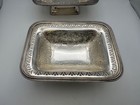 Pair Of Ellis Barker English Silverplate Rectangular Footed Candy   Nut Bowls