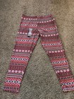 No Boundaries Juniors Xxl 19 Ankle Leggings Fair Isle Christmas Stretch