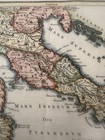 Italy Historical Italia Antiqua 1747 Cellarius Fine Antique Hand Colored Map