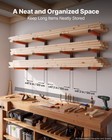 Vevor Lumber Rack 3-tier 4-pack 110 Lbs Foldable Steel Wall-mounted Storage