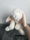 Weighted Animal Alley White Bunny Rabbit Plush Toys R Us Pink Lop Ears 13  