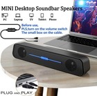 Bonks N5 Desktop Mini Soundbar Speaker Wired 3 5mm Stereo Audio For Pc Laptop Tv