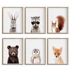 Nursery Baby Room Wall Art Decor  Jungle Nursery Baby Animals Nursery 