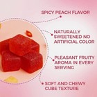 Peach Gummies Spicy Cubes 30 Gummies 1 Bag Support For Calm And Relaxation Hot