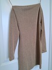 Zara Metallic Knit Off Shoulder Dress  M Long Sleeve   Nigh Out Vibe 