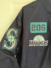 Mlb Seattle Mariners Pro Standard Navy Area Code 206 Cottontwill Full-zip Jacket