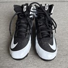 Nike Alpha Huarache Baseball Cleats Boys 1 5y Black White Pro Mid 923434-011