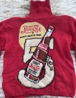 Vintage Pepsi Cola Retro 5 Cent Bottle Sweater Women   s Size Large