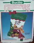 Bucilla  christmas Eve  Felt Vintage Stocking Kit Fireplace Sterilized Rare