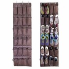 24 Pocket Shoe Door Hanging Organizer Storage Rack Bag Closet Holder Door